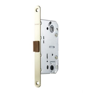 Замок врезной Fuaro PLASTP96WC-50 SG для межкомнатной двери под фиксатор матовое золото