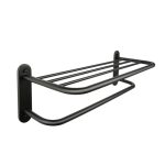 Полотенцедержатель Fixsen Hotel 660 мм на шуруп нержавеющая сталь черный (31015B)