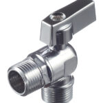 Кран шаровой латунный Valtec 1/2 НР(ш) х 1/2 НР(ш) к бытовой технике мини угловой (VT.392.N.04)