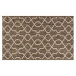 Ковер 1,2х1,7 м прямоугольный Side бежево-коричневый безворсовый