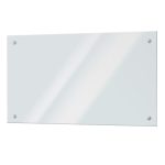 Панель стеновая закаленное стекло для кухни 900х500х4 мм прозрачная