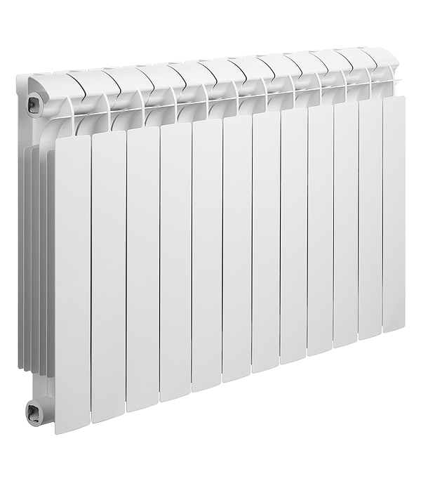 original-24358.jpg Радиатор биметаллический Global Style Plus 500 мм 12 секций 1" боковое подключение белый — изображение 1
