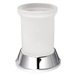 Стакан для ванной WasserKraft Donau настольный стекло матовый/металл хром (K-2428)