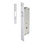 Замок врезной Punto LR-201F для легких дверей крестообразный хром 3 ключа