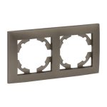 Рамка EKF Валенсия двухместная бежевая (EWM-G-302-40)