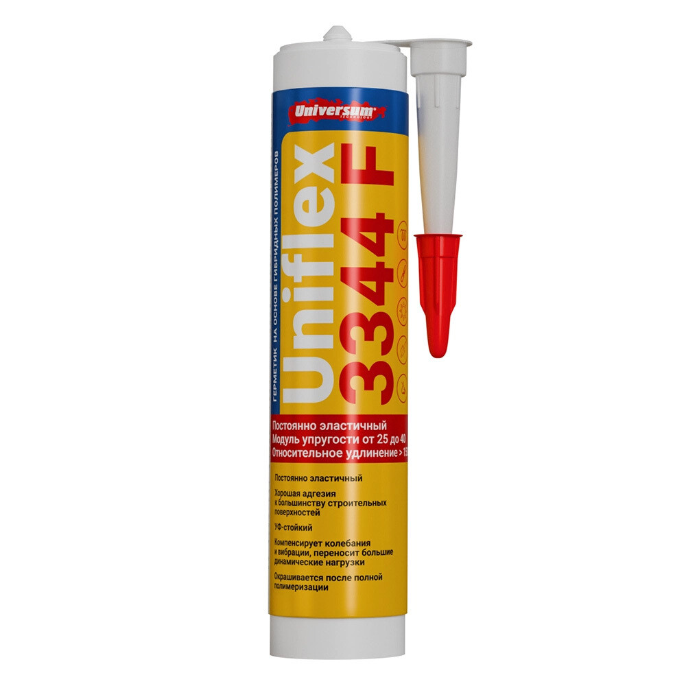 original-24565.jpg Герметик гибридный Uniflex PU3344 F серый 290 мл — изображение 1