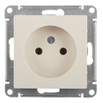 Розетка Systeme Electric AtlasDesign встраиваемая бежевая (ATN000241)