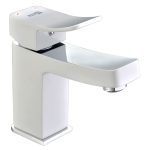 Смеситель для раковины WasserKraft Aller белый однорычажный (1063W)