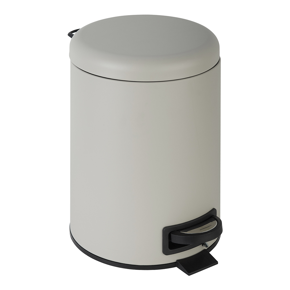 original-25080.jpg Ведро для мусора Fixsen Hotel FX-34024L с крышкой 5 л металл бежевое с педалью — изображение 1