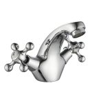 Смеситель для раковины Corsa Deco Lake L хром двухвентильный (1010677)