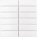 Мозаика Starmosaic Brick & Metro белая керамическая 300х300х6 мм матовая