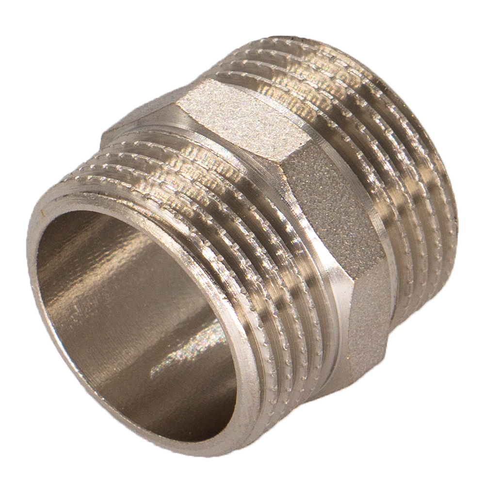 original-25238.jpg Ниппель 3/4 НР(ш) х 3/4 НР(ш) латунный — изображение 1