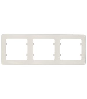 Рамка Hegel Master трехместная белая (Р403)