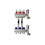 Коллекторная группа с расходомерами Ридан FHF-12RF 1 ВР(г) х 12 выходов 3/4 НР(ш) ЕК х 1 ВР(г)