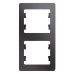 Рамка Systeme Electric Glossa двухместная графит (GSL001306)