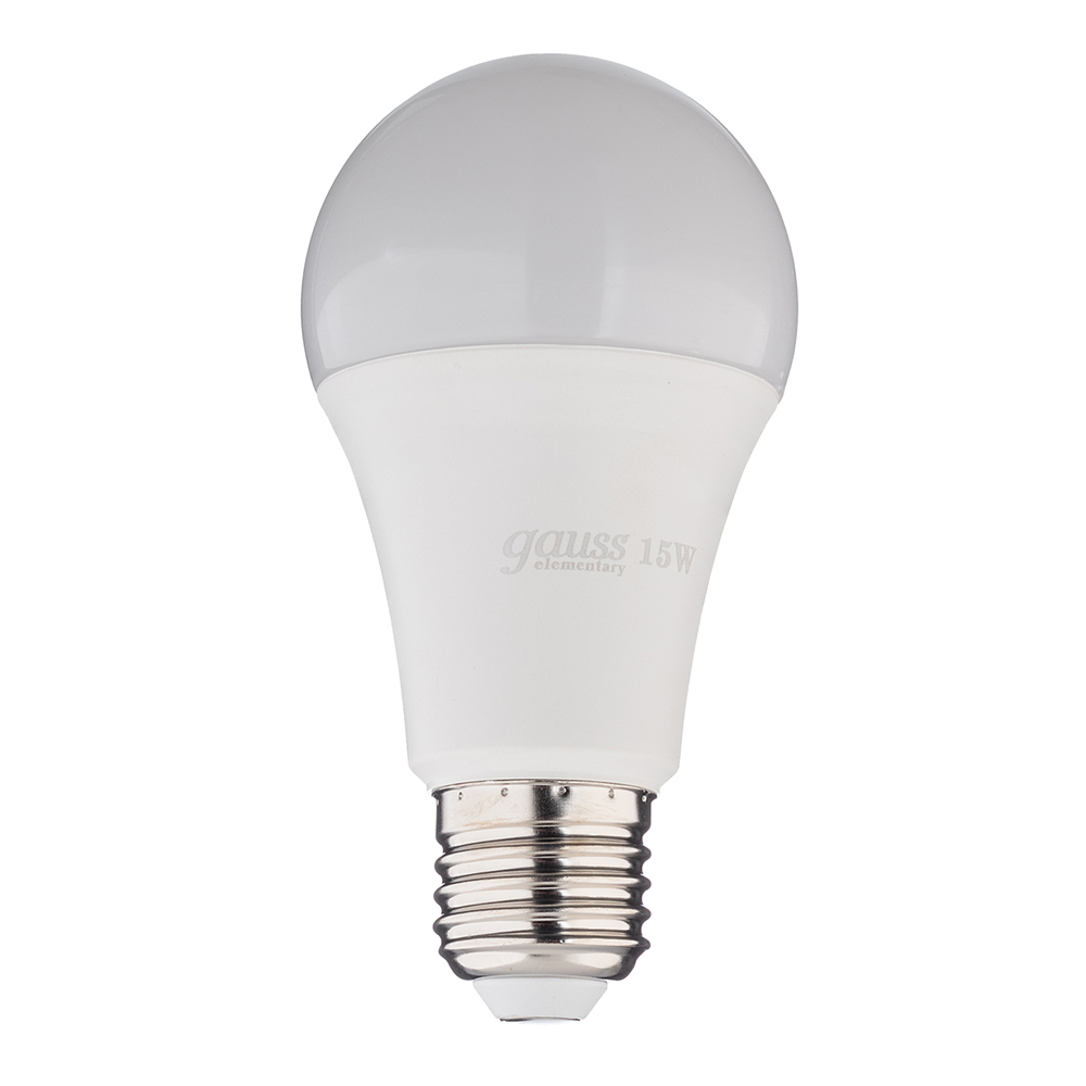 original-25889.jpg Лампа светодиодная Gauss E27 4100К 15 Вт 1450 Лм 180-240 В груша A60 матовая — изображение 1