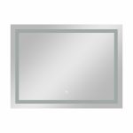 Зеркало с подсветкой прямоугольное 90х70 см с сенсорным включением Continent Valenca (ЗЛП2403)