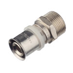 Соединитель прямой VALTEC (VTm.201.N.002005) 20(пресс) х 3/4 НР(ш)