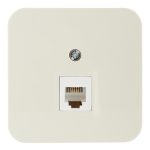 Розетка телефонная Systeme Electric Blanca накладная бежевая (BLNIA011007)
