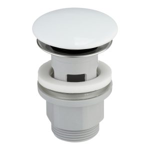 Донный клапан AM.PM клик-клак 1 1/4 с переливом белый (F0700P33)