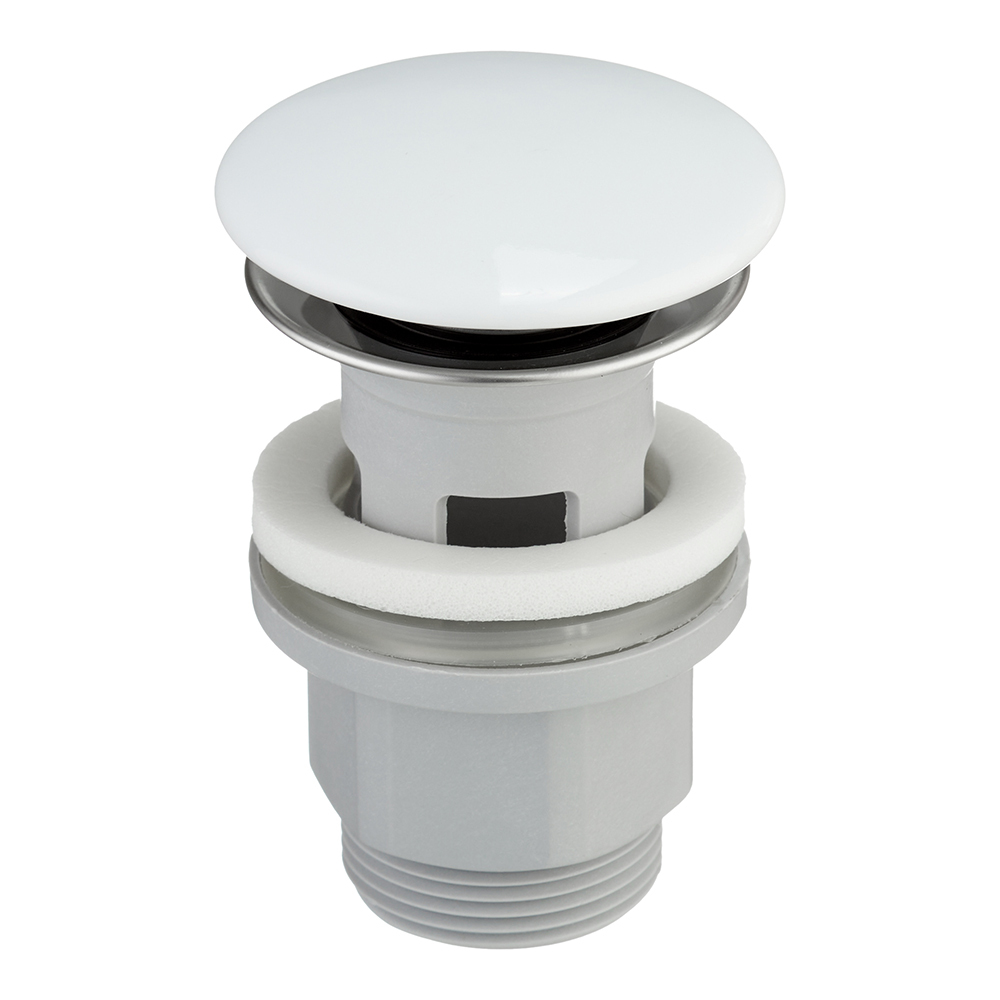 original-26691.jpg Донный клапан AM.PM клик-клак 1 1/4 с переливом белый (F0700P33) — изображение 1