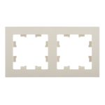 Рамка Systeme Electric AtlasDesign двухместная бежевая (ATN000202)