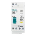 Автомат дифференциальный Dekraft ДИФ-102 10А 1P+N тип AC 30 мА 4,5 кА компактный (16002DEK)