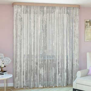 Тюль жаккард белый 300х260 см Legrand Дождь с утяжелителем (58091907)