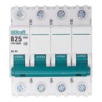 Автоматический выключатель модульный Dekraft BA-101 4Р 25А тип B 4,5 кА 230/400 В (11044DEK)