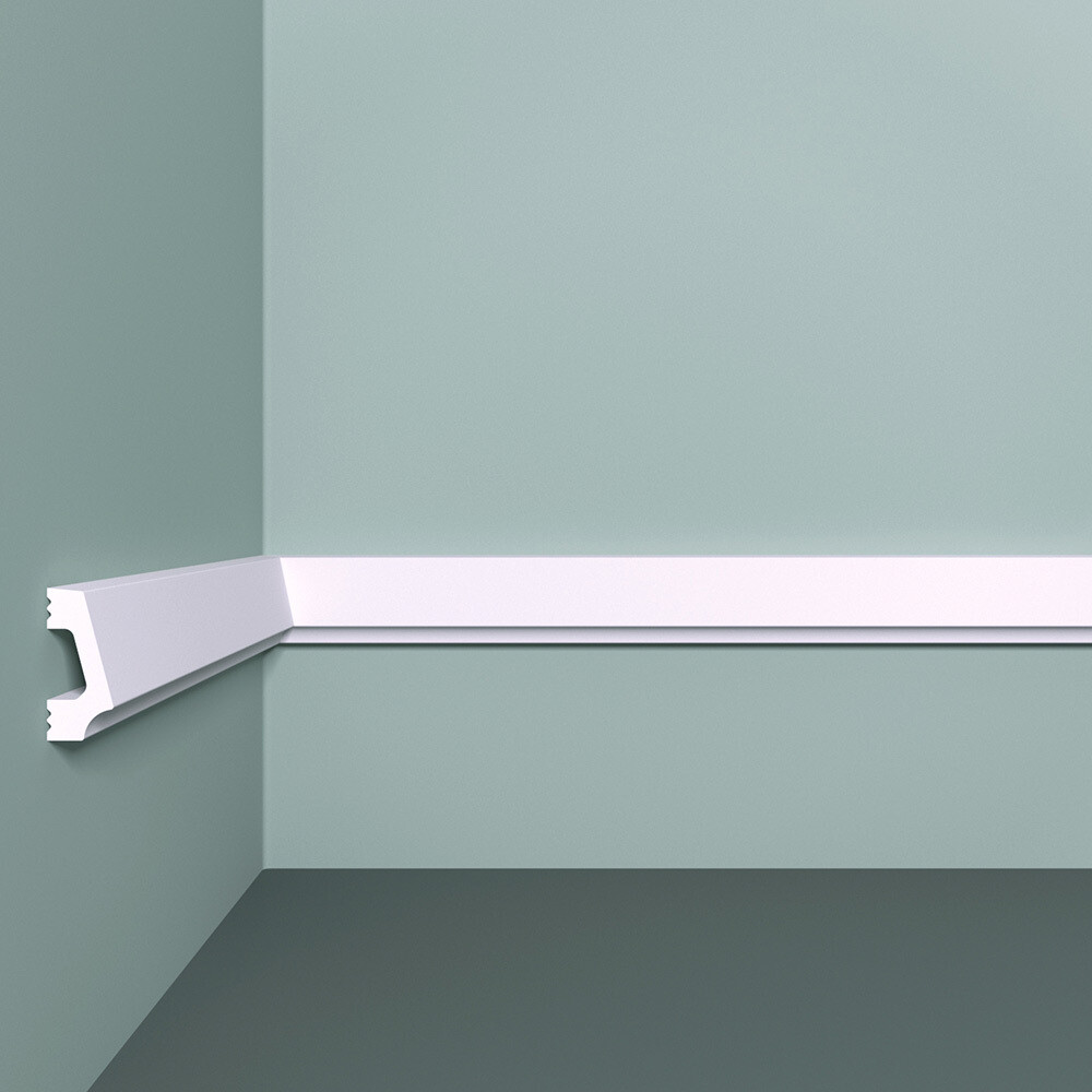 original-26998.jpg Молдинг из экополимера ударопрочный 30х13х2000 мм под покраску Bello Deco XPS M 16 белый — изображение 1