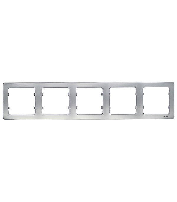 original-27126.jpg Рамка Hegel Master пятиместная серебро (Р405-06) — изображение 1