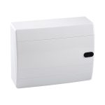 Щит распределительный навесной КЭАЗ OptiBox ЩРН пластиковый IP41 195х290х102,9 мм 12 модулей непрозрачная дверь