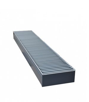 Конвектор внутрипольный КЗТО Бриз с 1 теплообменником 2200х260х80 мм правое подключение