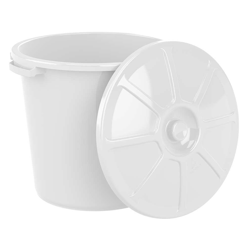 original-27554.jpg Бак бытовой Альт Пласт 80 л пластиковый с крышкой белый — изображение 1