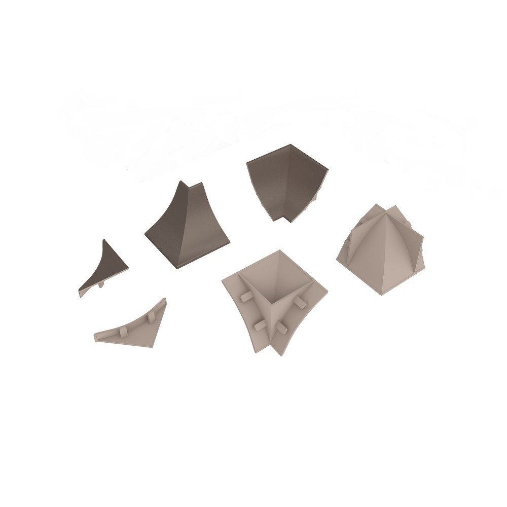 original-27597.jpg Комплект заглушек и уголков для плинтуса 56х30х7 мм риголетто светлый Korner — изображение 1