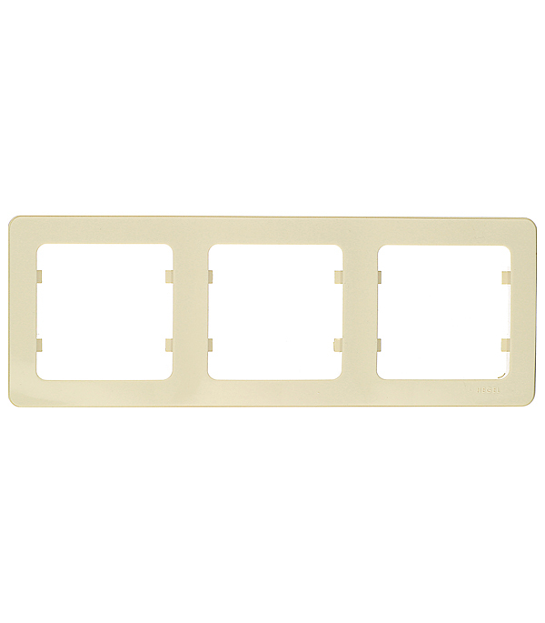 original-28162.jpg Рамка Hegel Master трехместная слоновая кость (Р403-01) — изображение 1