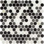 Мозаика Mir Mosaic Natural Steppa серая стеклянная 315х315х5 мм глянцевая