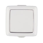 Переключатель Hegel Alfa одноклавишный накладной белый (ВА10-261)