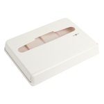 Диспенсер Nofer для бумажных покрытий на унитаз пластик белый