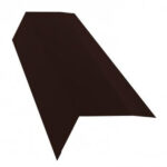 Планка карнизная для металлочерепицы 100х65 мм 2 м коричневая RAL 8017 rooftop matte