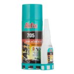 Клей цианоакрилатный Akfix 705 двухкомпонентный прозрачный 400 мл + 100 г