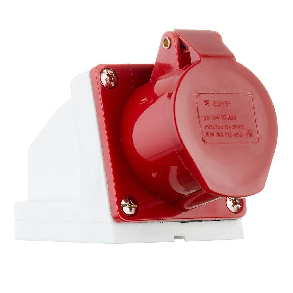 original-29304.jpg Розетка силовая угловая настенная EKF PROxima 3Р+РЕ 16 А 380 В IP44 — изображение 1