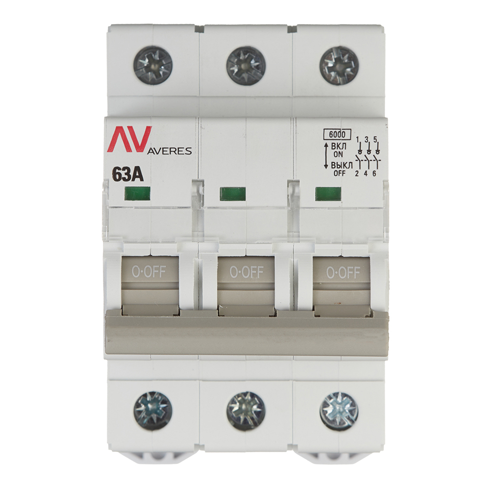 original-29698.jpg Выключатель нагрузки EKF Averes AVN 3 63А 400 В на DIN-рейку (avn-3-63-av) — изображение 1