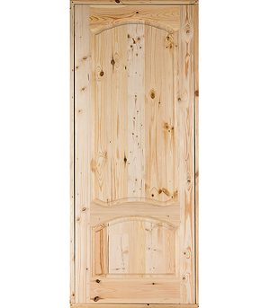 Блок дверной ДФГ 21-9 800х2000 мм массив без покрытия глухой