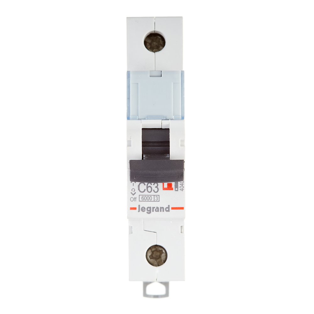 original-30028.jpg Автоматический выключатель модульный Legrand TX3 1P 63А тип C 6 кА 230 В (404034) — изображение 1