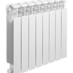 Радиатор биметаллический Rifar Base Ventil 500 мм 8 секций 3/4 нижнее правое подключение белый
