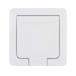 Розетка Hegel Master встраиваемая белая с крышкой (РС16-511)