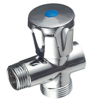 Вентиль латунный Valtec 1/2 ВР(г) х 3/4 НР(ш) х 1/2 НР(ш) для подключения бытовой техники хром (VT.255.N.04)