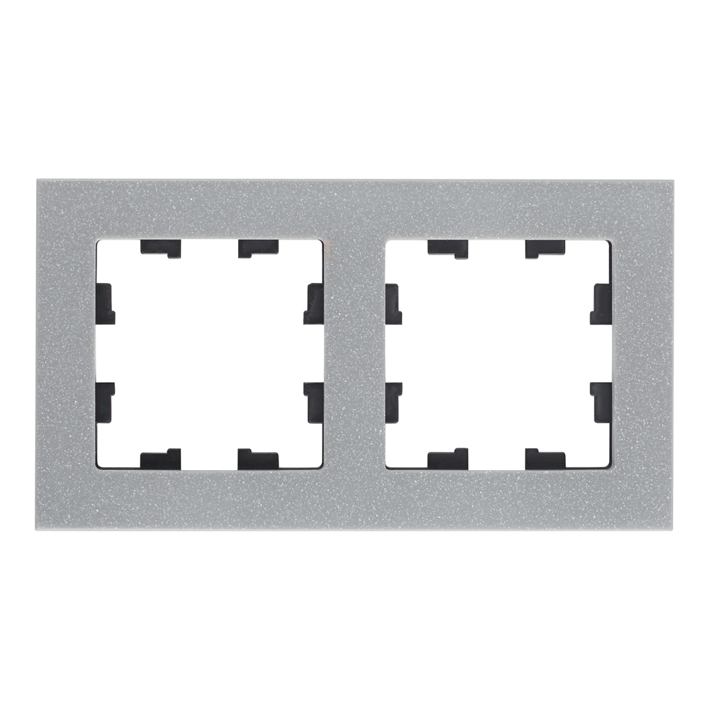 original-30639.jpg Рамка Systeme Electric AtlasDesign Nature двухместная мрамор айс грей (ATN343202) — изображение 1