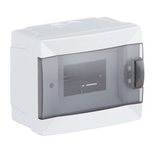 Щит распределительный навесной Makel ЩРН-П-6 пластиковый IP40 140х172х95 мм 6 модулей с DIN-рейкой и нулевой шиной